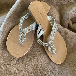 Silver Bling Sandals